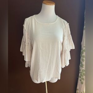 Pilcro, Size: S, Color: Tan & White